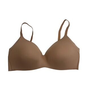 Knix WingWoman Contour Wireless Bra‎ Size 5 Comfort Smooth Everyday Plunge Tan 5